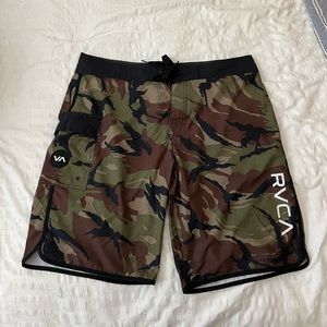Camo print RVCA mens boardshorts